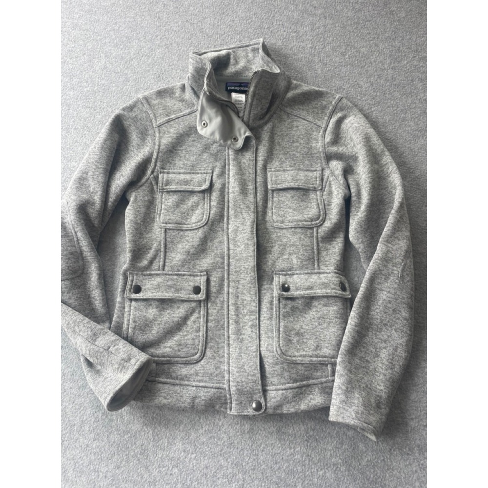Patagonia Better Sweater Jacket Grey Full Zip Fleece Womens XS 25635